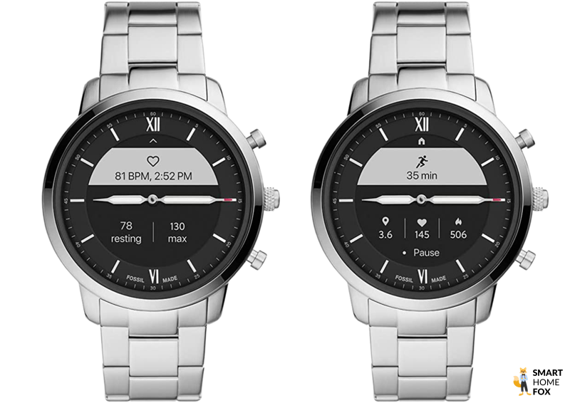 montre hybride omme fossil neutra